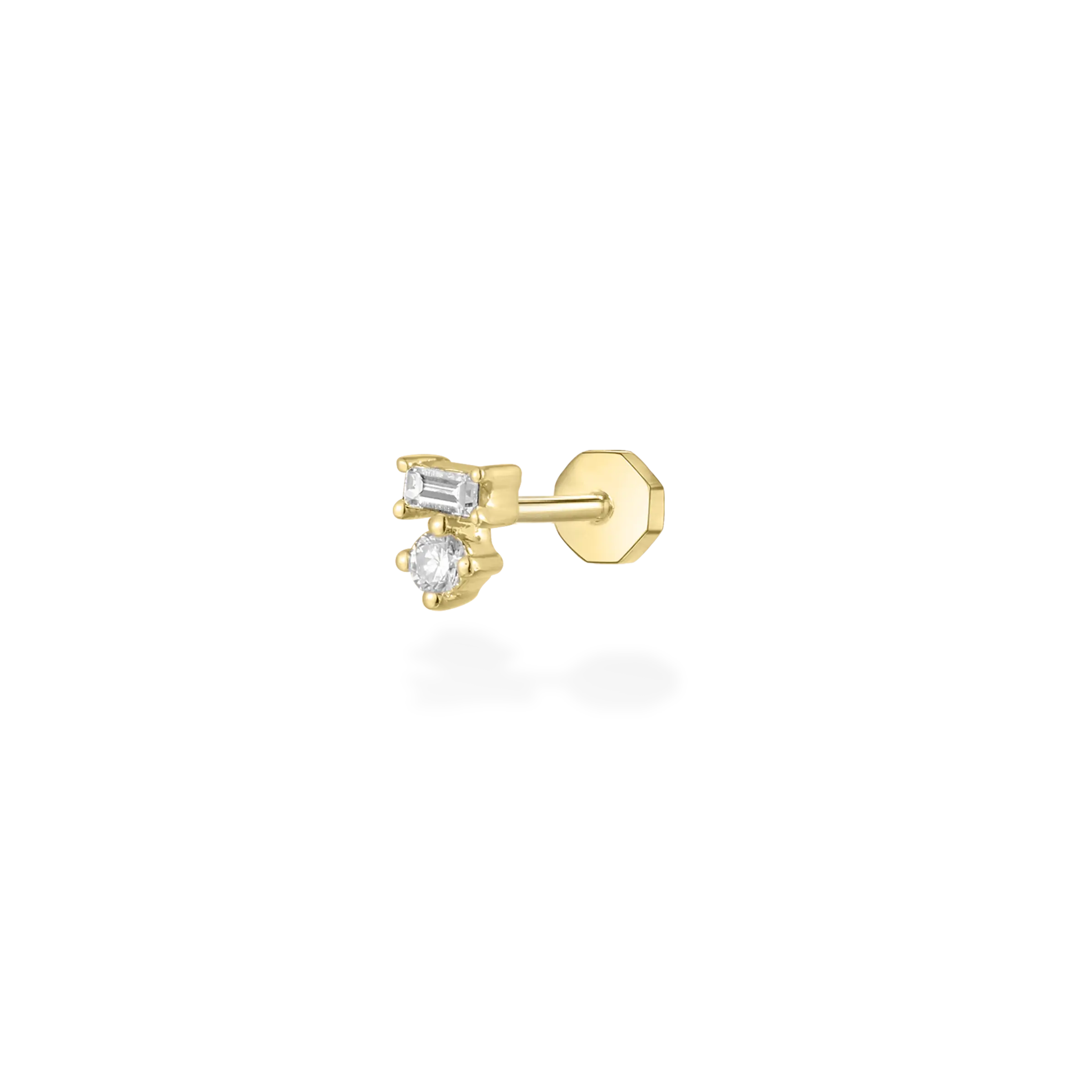 Magic baguette diamond flat back